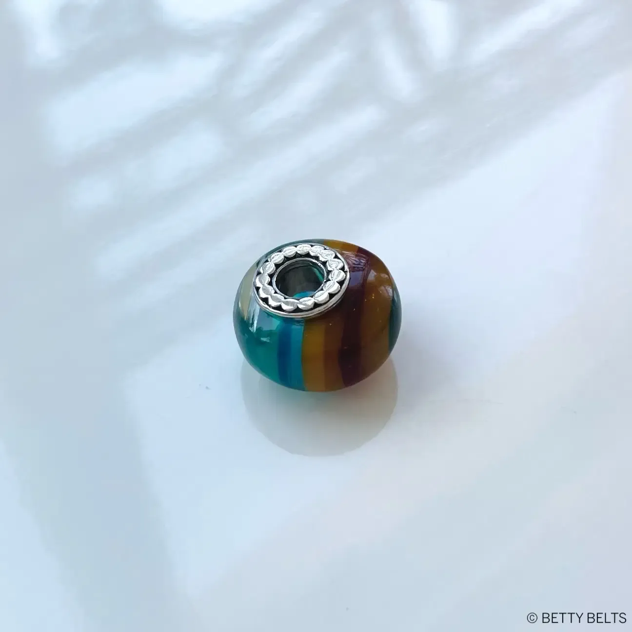 Upcycled Surf Resin Bead Charm (Final Sale!), Style:: Dots Version