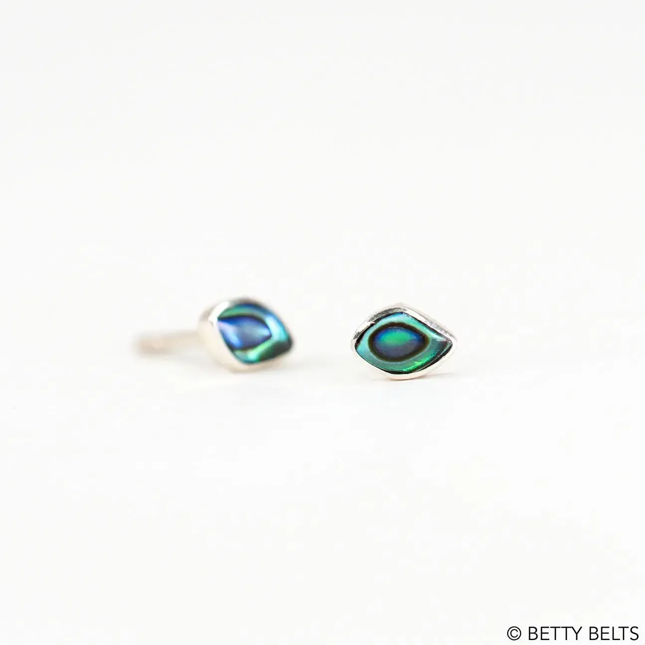 PEBBLE Studs (Silver &amp; 24K Gold Vermeil), METAL:: 925 Sterling Silver