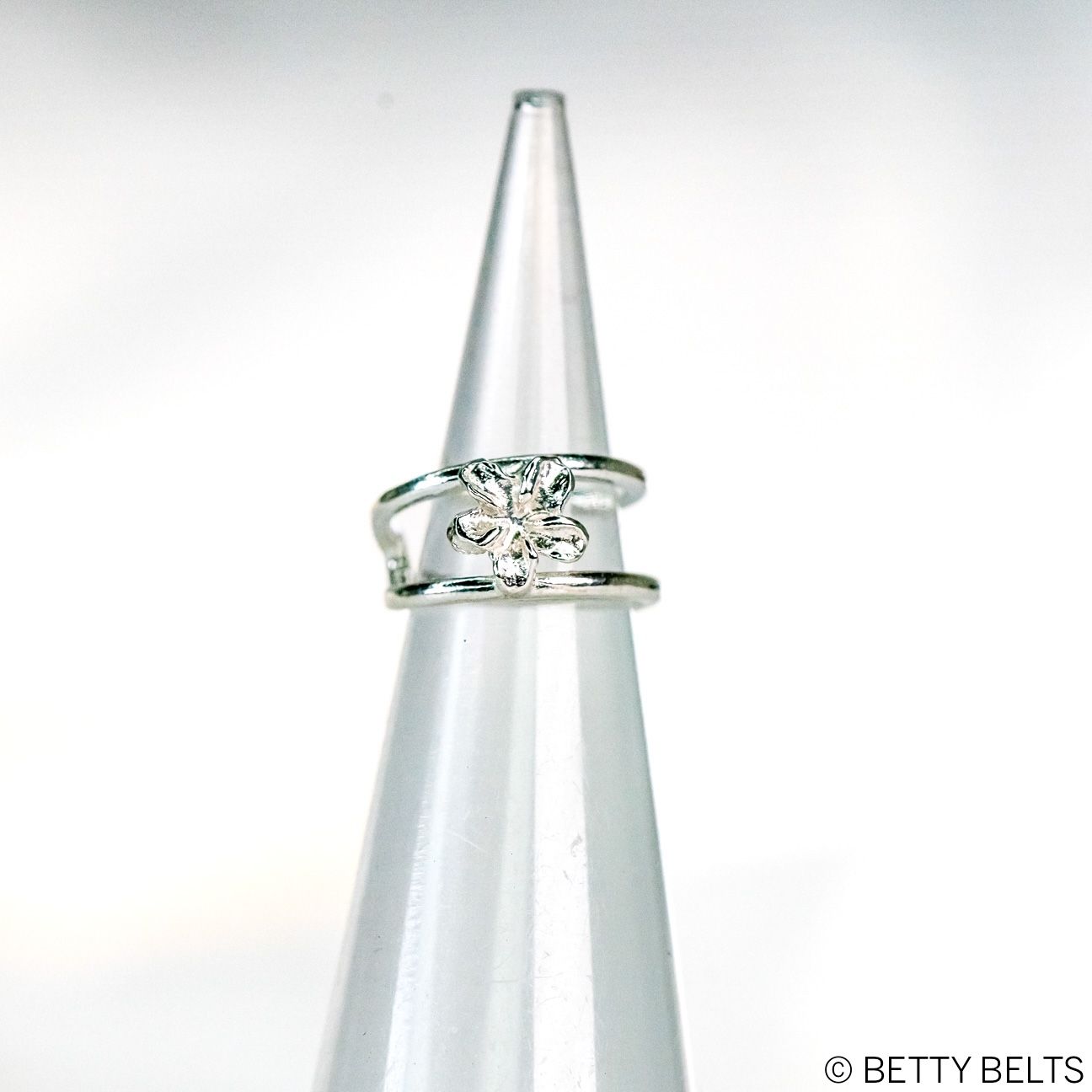 BELLA Plumeria Ear Cuff (Silver &amp; 24K Gold Vermeil)