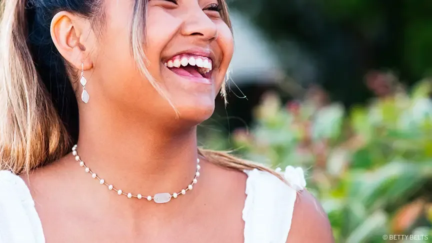 Malia Pearls &amp; Sea Glass Choker, Cord Color:: SAND + WHITE GLASS