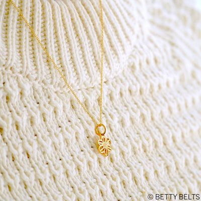 Betty Flower Charm Necklace (24K Gold Vermeil)