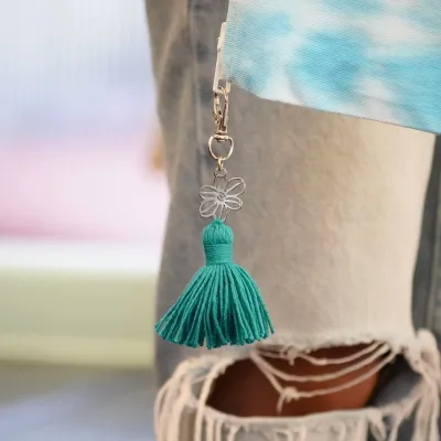 Betty Flower Tassel Clip
