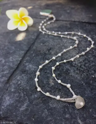 ADINA Pearl Necklace &amp; Wrap Lariat