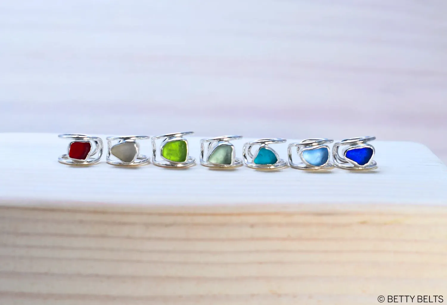 CLEO Sea Glass Ear Cuff (Silver Version)