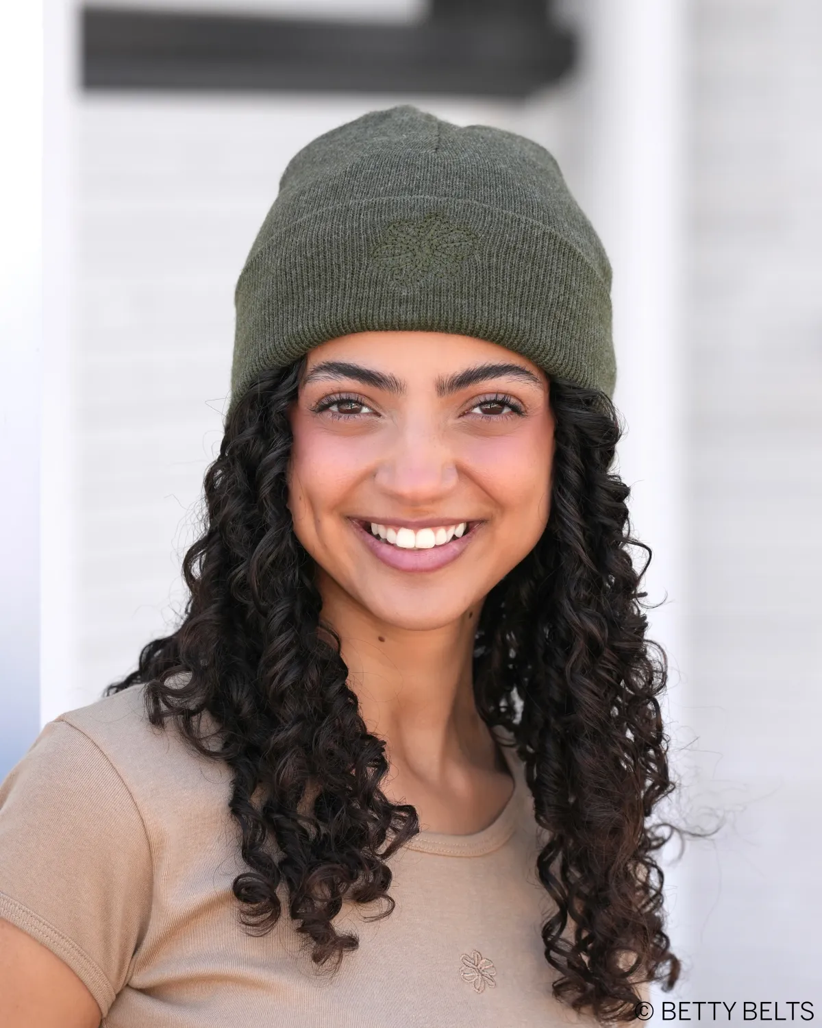 Betty Embroidered Heather Beanie