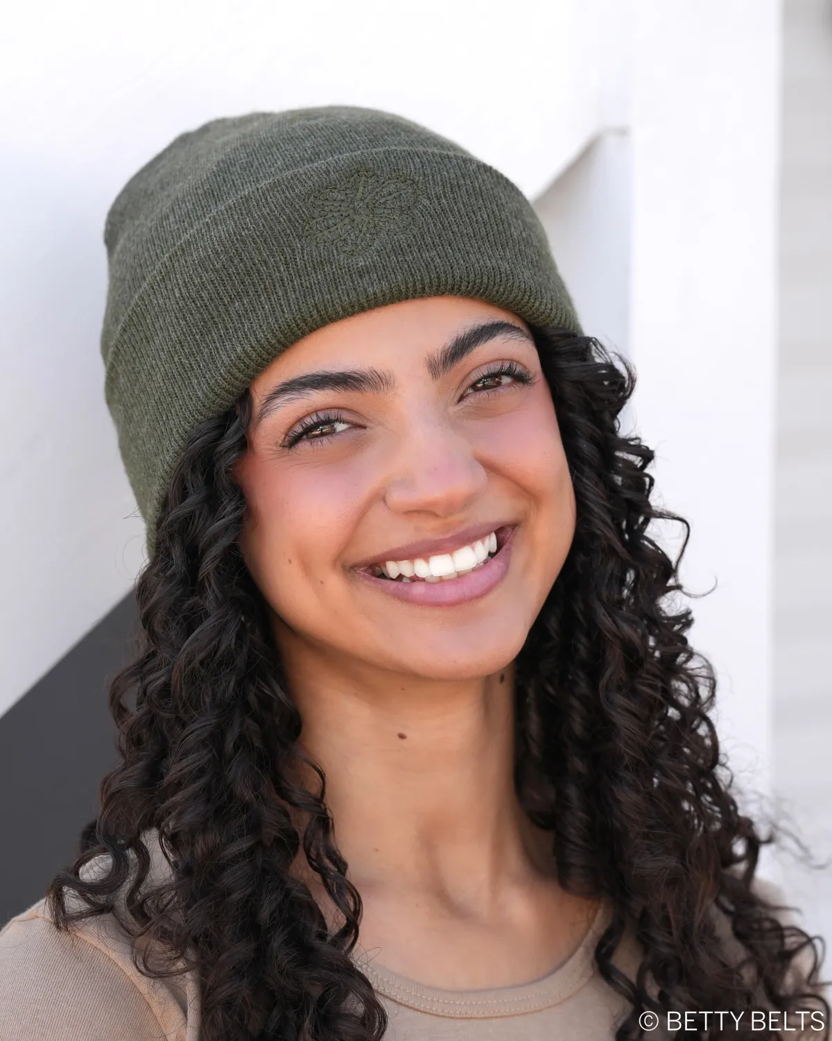 Betty Embroidered Heather Beanie