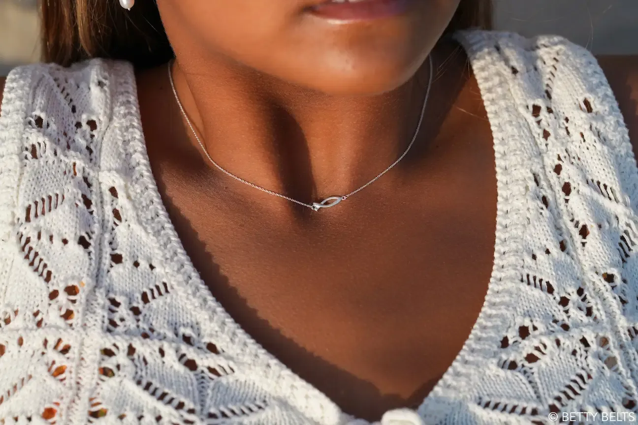 Fish Necklace (Sterling Silver &amp; 24K Gold Vermeil)