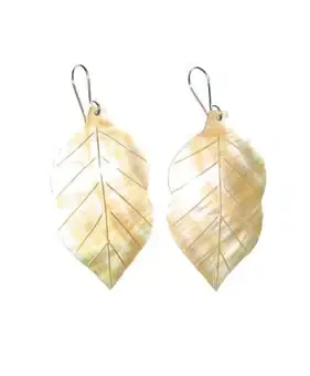 Liz Earrings, SHELL COLOR:: Gold shell