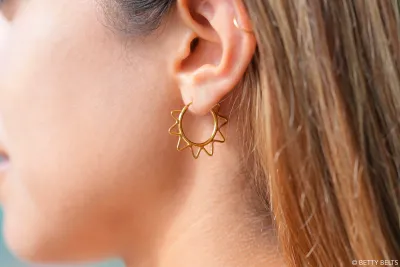 SUNNY Mini Hoops (Silver &amp; 24K Gold Vermeil)