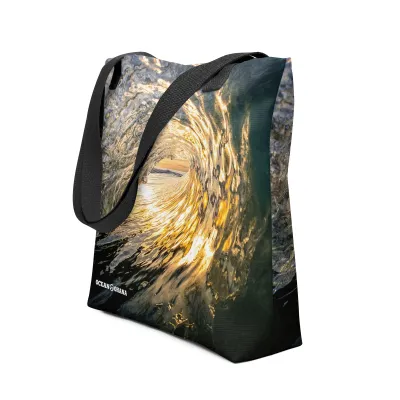 Ocean Ohana Circle Wave Tote Bag (made-to-order)