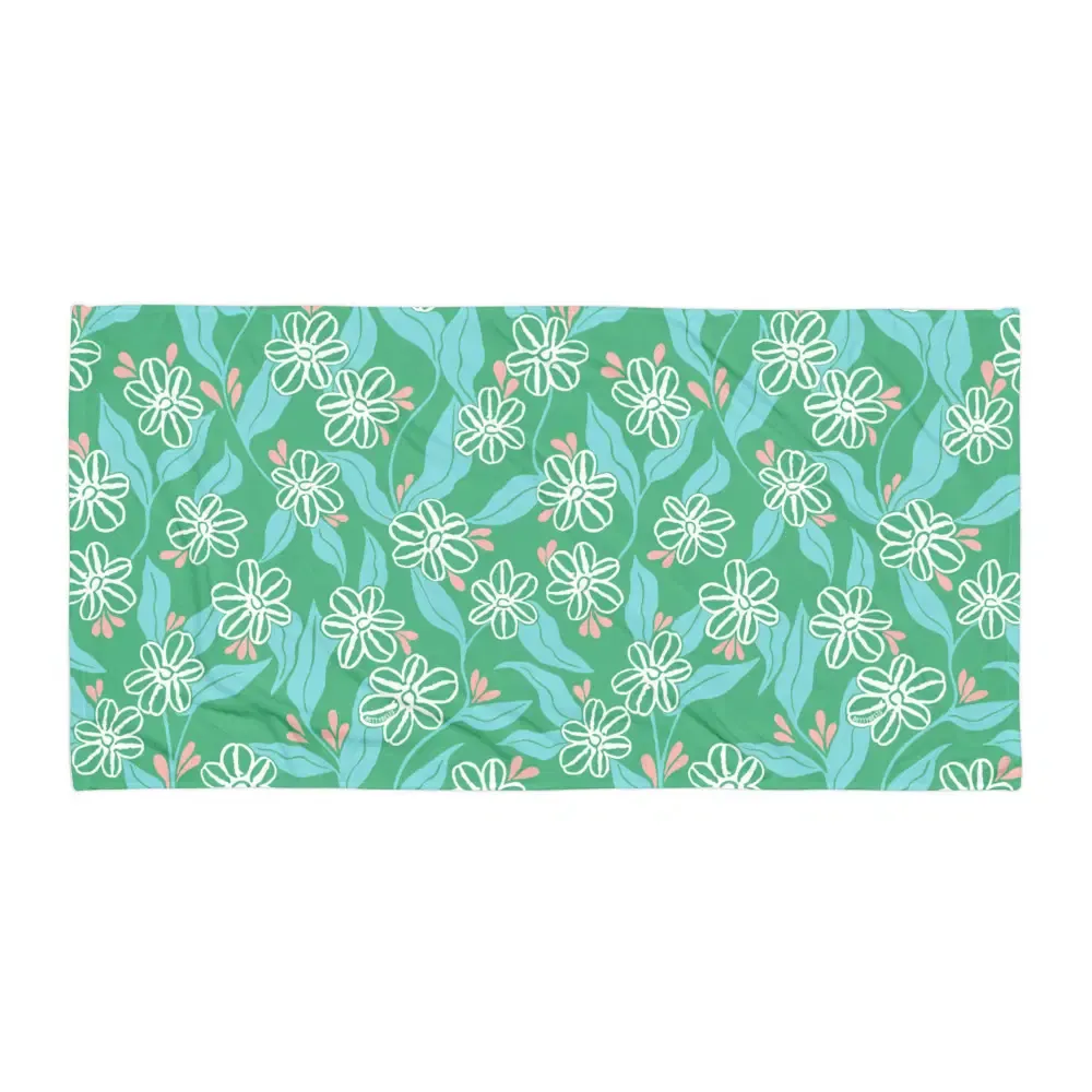 Betty Kelpy Print Towel in FOREST (made-to-order)