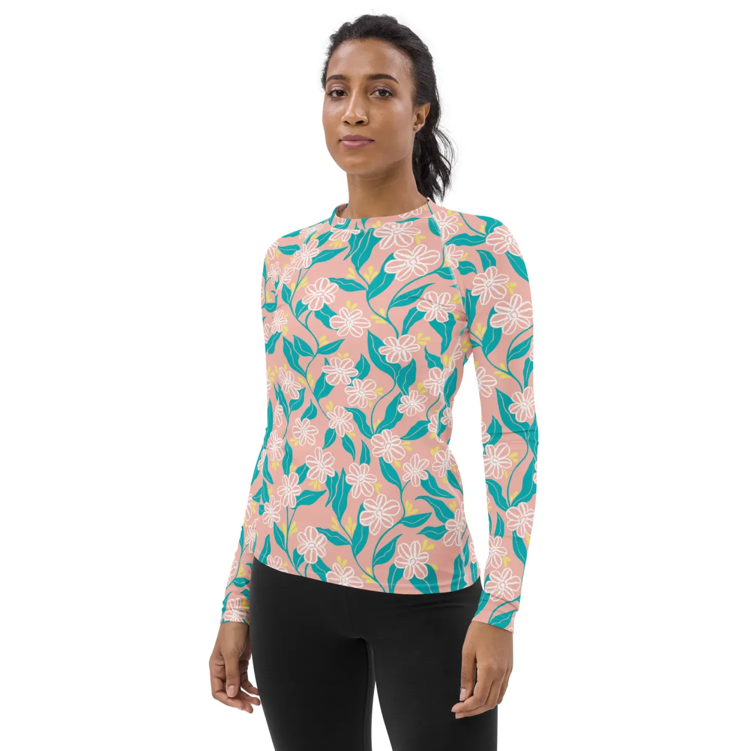 Betty Kelpy Women's Rash Guard in MEADOW (made-to-order)