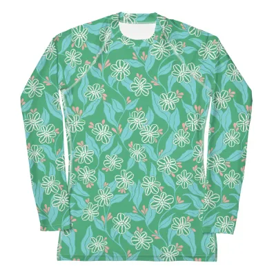 Betty Kelpy Women's Rash Guard in FOREST (made-to-order)