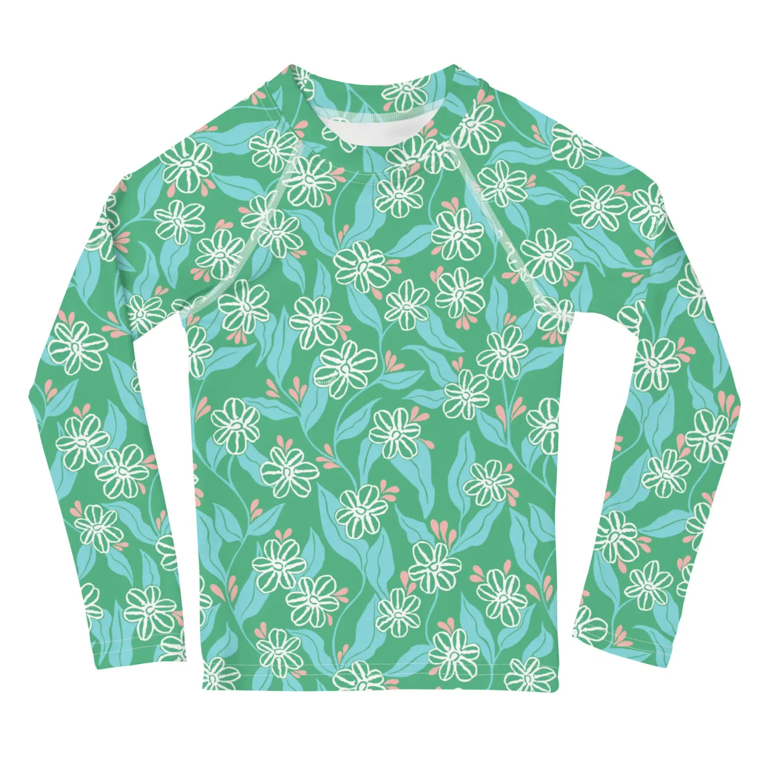 Betty Kelpy Kids Rash Guard in FOREST (made-to-order)