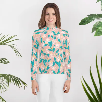 Betty Kelpy Youth Rash Guard in MEADOW (made-to-order) Betty Kelpy Youth Rash Guard in MEADOW (made-to-order)