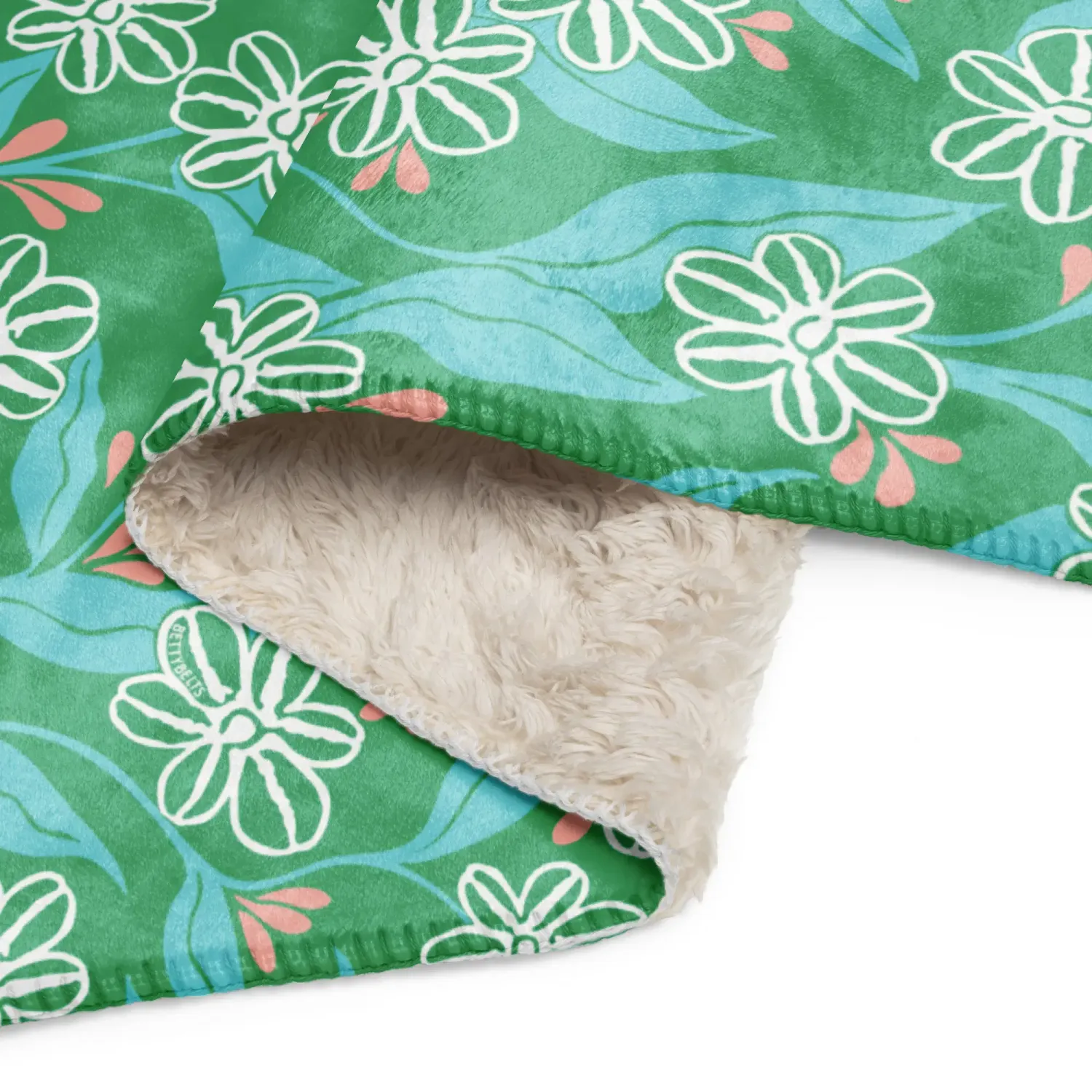 Betty Kelpy Sherpa blanket in FOREST (made-to-order)
