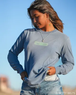 Groovy Garment-dyed heavyweight long-sleeve shirt in SUN (made-to-order) Groovy Garment-dyed heavyweight long-sleeve shirt in SUN (made-to-order)