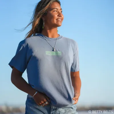 Groovy Unisex garment-dyed heavyweight t-shirt in SAGE (made-to-order) Groovy Unisex garment-dyed heavyweight t-shirt in SAGE (made-to-order)