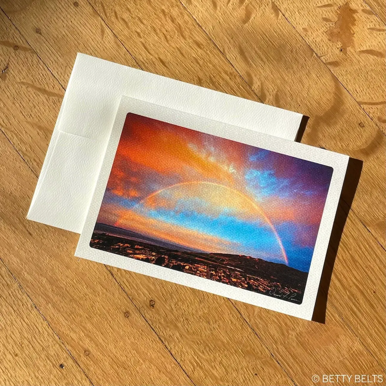 David Pu'u Photography Blank Note Cards (Gift Set of all 7), Choose:: Rainbow Bridge - Ventura, CA