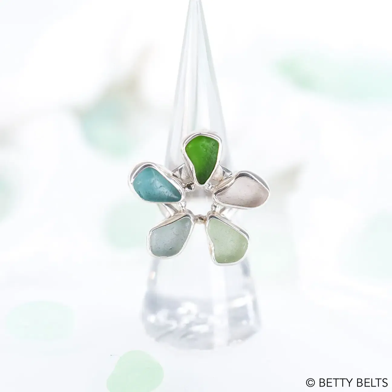 Sea Glass Ring (FLOWER)