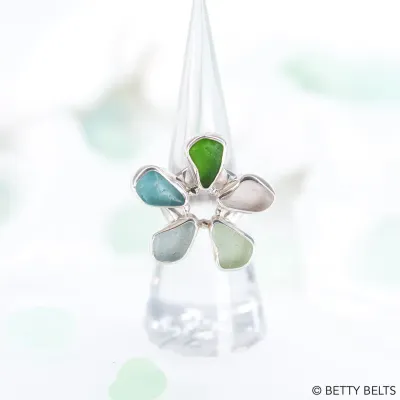 Sea Glass Ring (FLOWER)