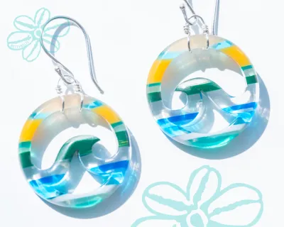 Upcycled Surfite Earring Collection (ALL SHAPES)