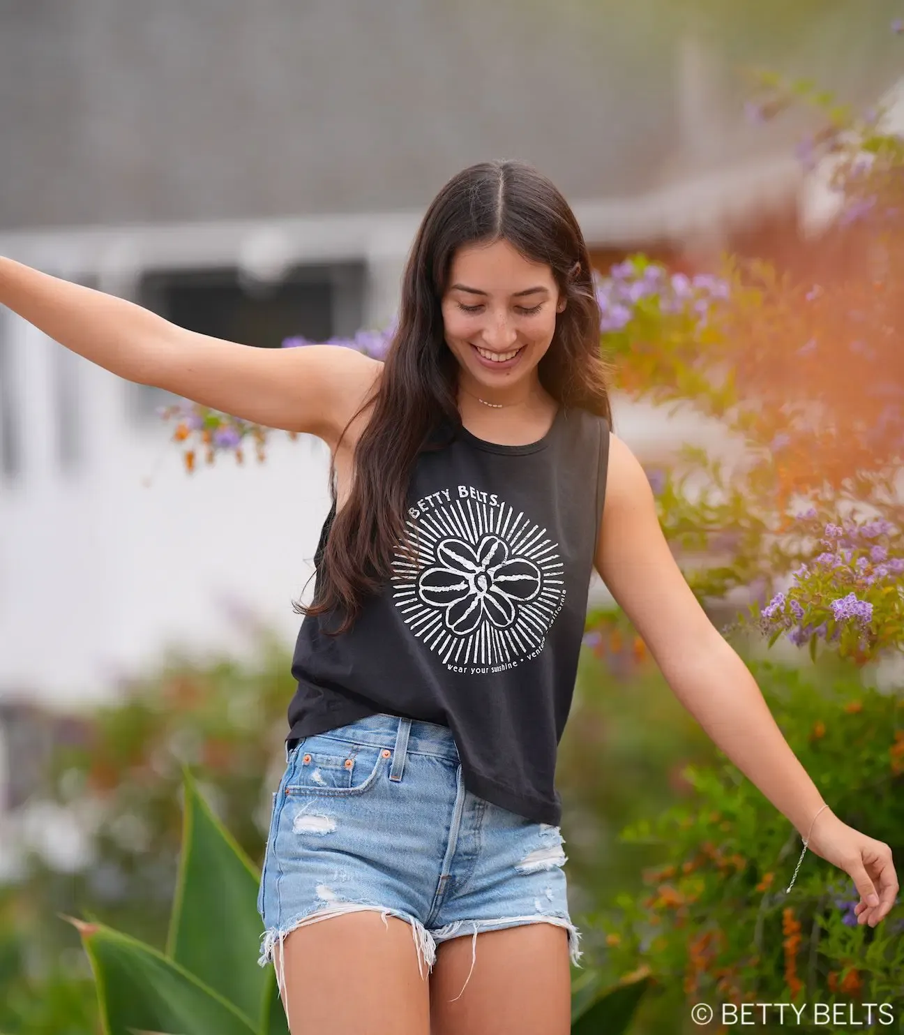 Betty Sunbeams Black Summer Tank