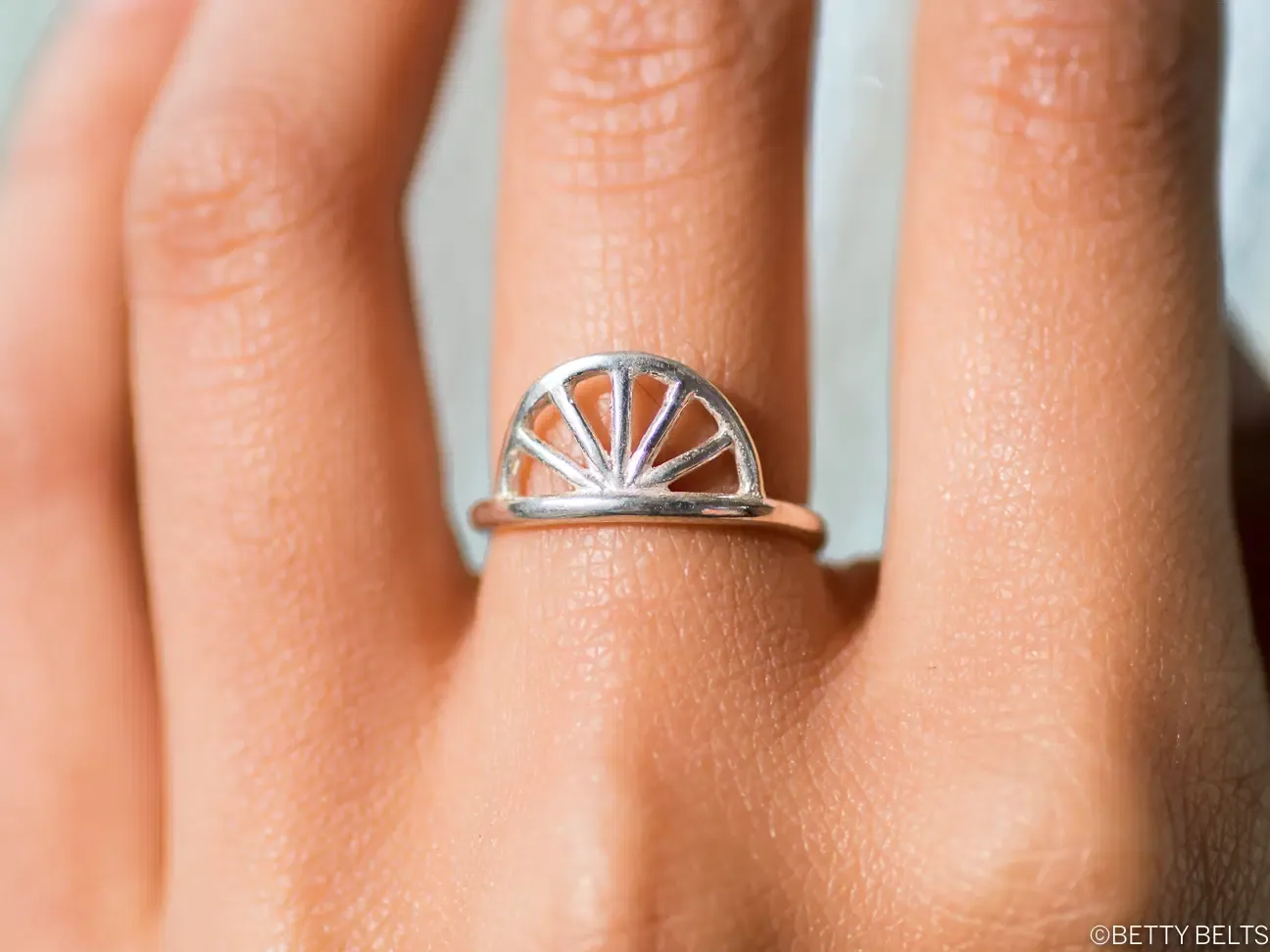 Bee's Sunrise Ring (Silver &amp; 24K Gold Vermeil)