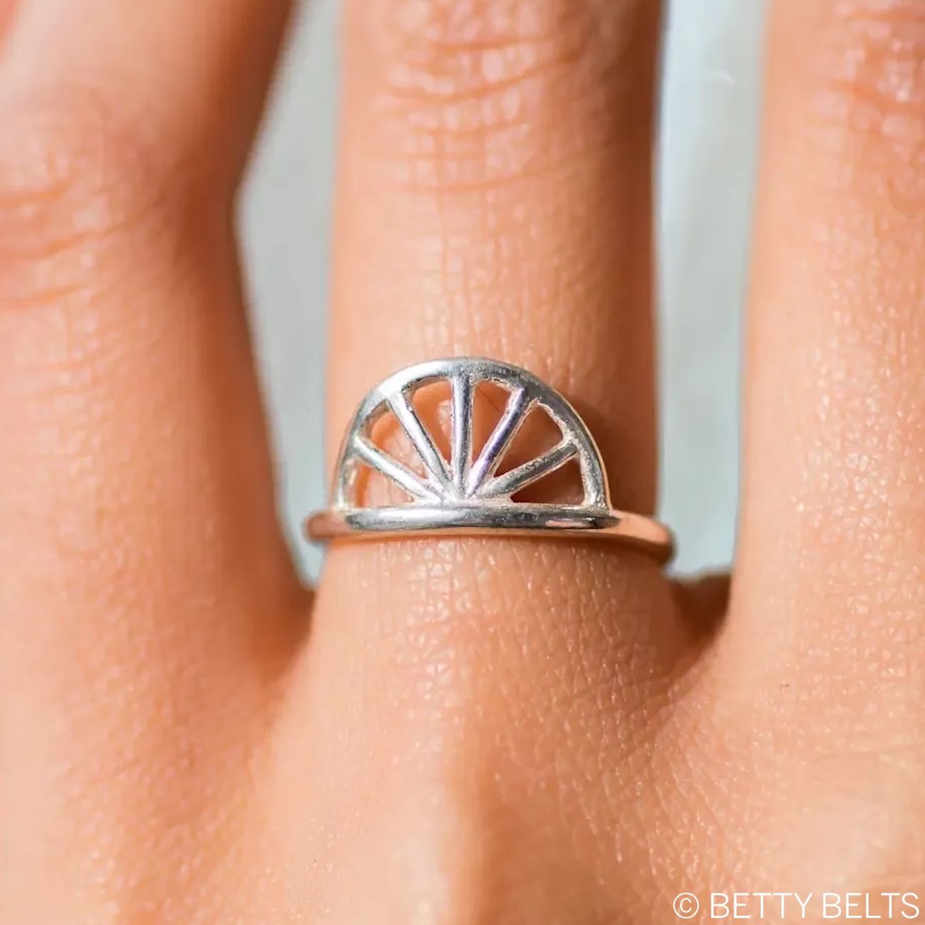 Bee's Sunrise Ring (Silver &amp; 24K Gold Vermeil), METAL:: 925 Sterling Silver