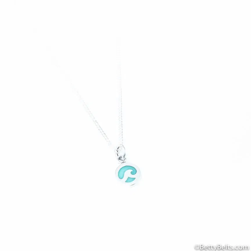 Blue Wave Charm Necklace  (Final Sale!)