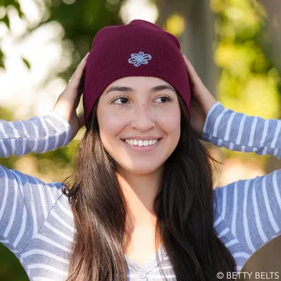 Simple Organic Cotton Betty Flower Beanie - Fall 2025