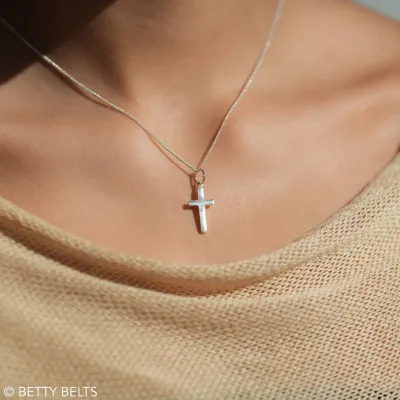 Child of God Cross Charm Necklace (Silver Version)