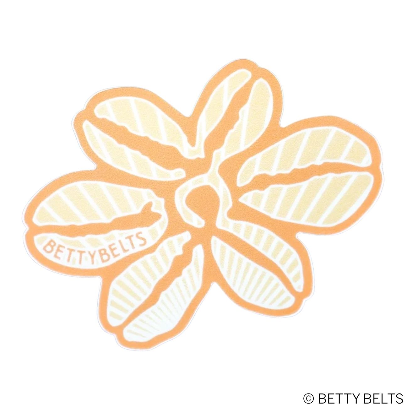 Fan Shell Flower Sticker