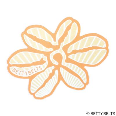 Fan Shell Flower Sticker