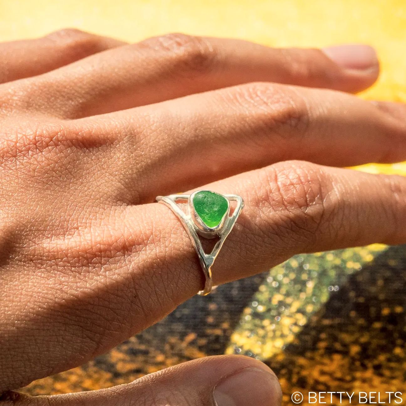 PEAK Sea Glass Ring (Final Sale!)