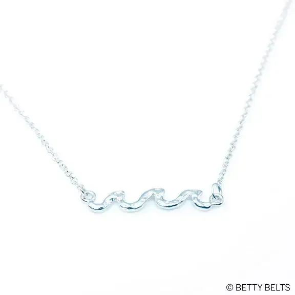 HUI HUI Waves Sterling Chain Necklace