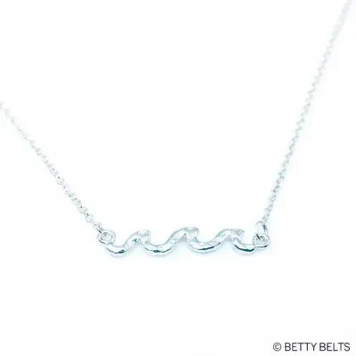 HUI HUI Waves Sterling Chain Necklace