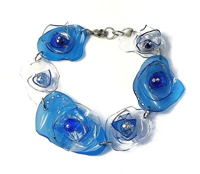 BRACCIALE Fiori blu n. 1 ☆
