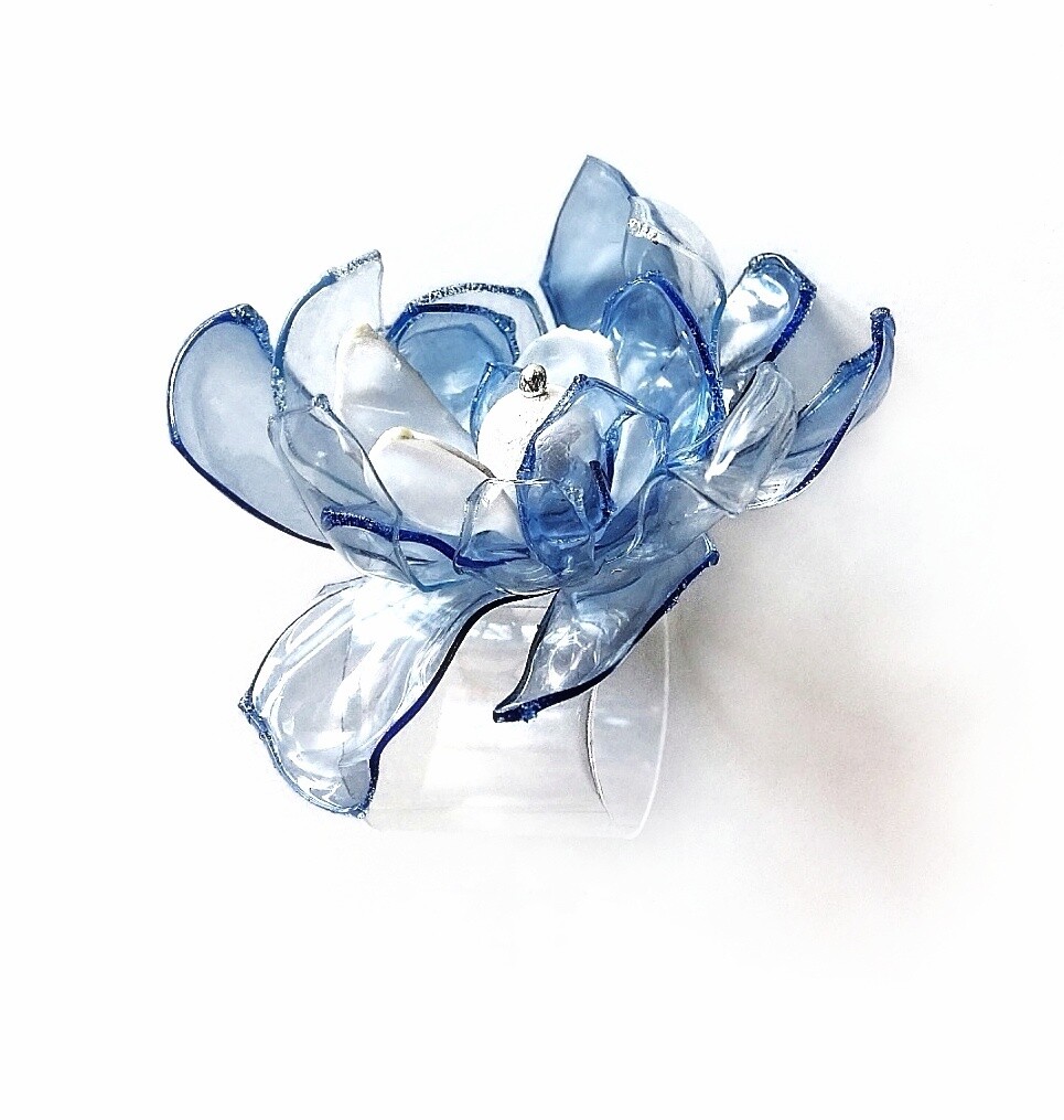 ANELLO Fiore blu n. 10
