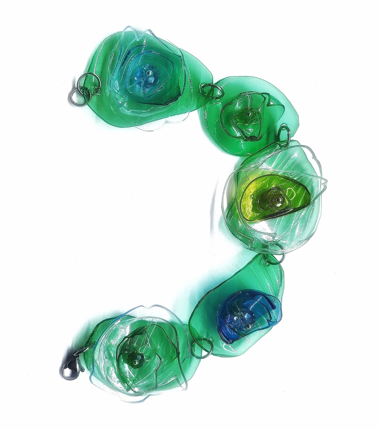 BRACCIALE Fiori verde n. 15