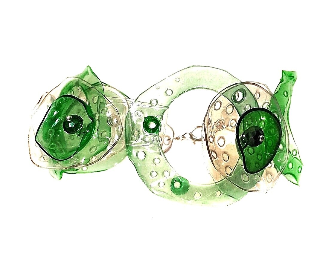 BRACCIALE Fiori verde n. 14 ☆