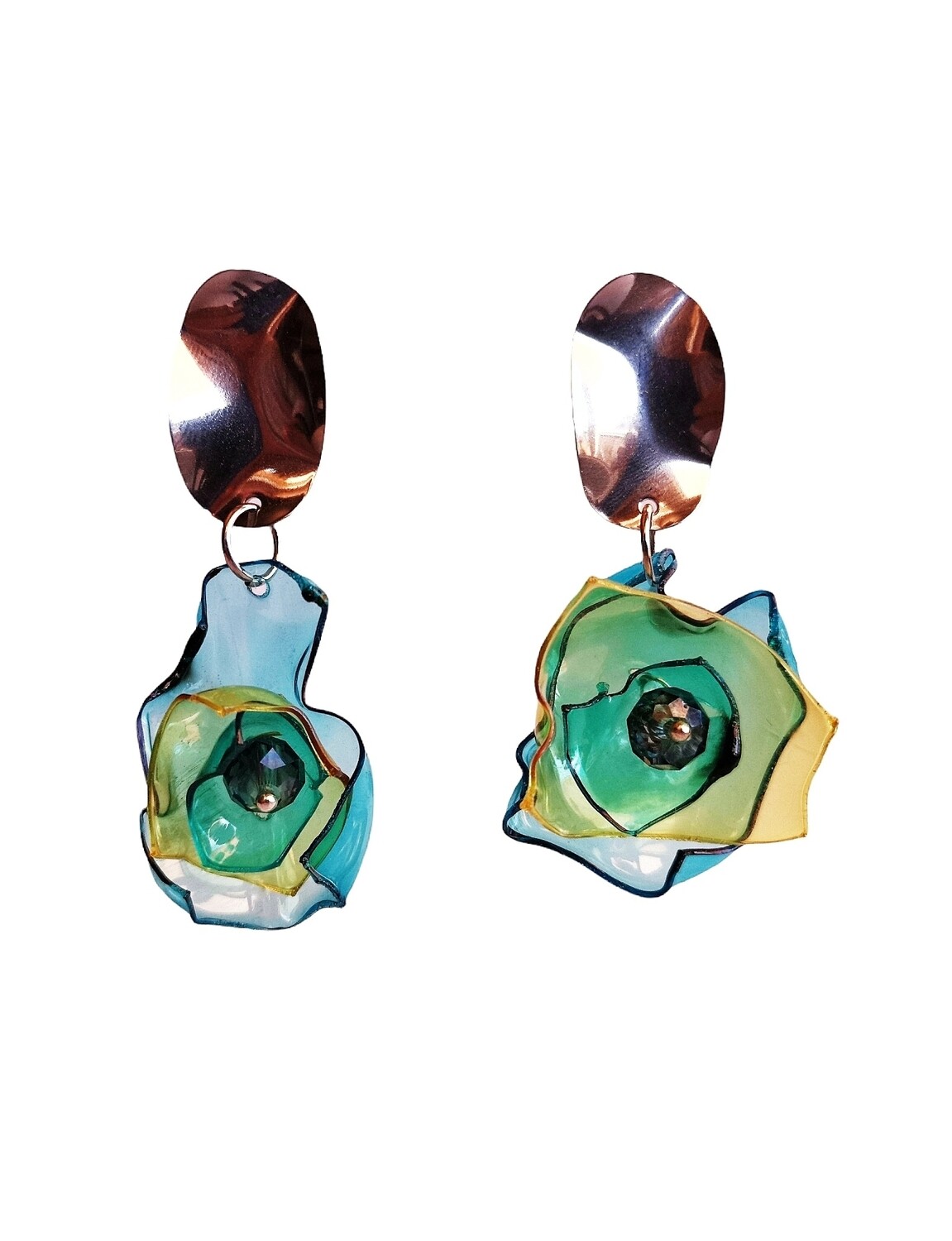 ORECCHINI fiori one pendenti n. 37☆