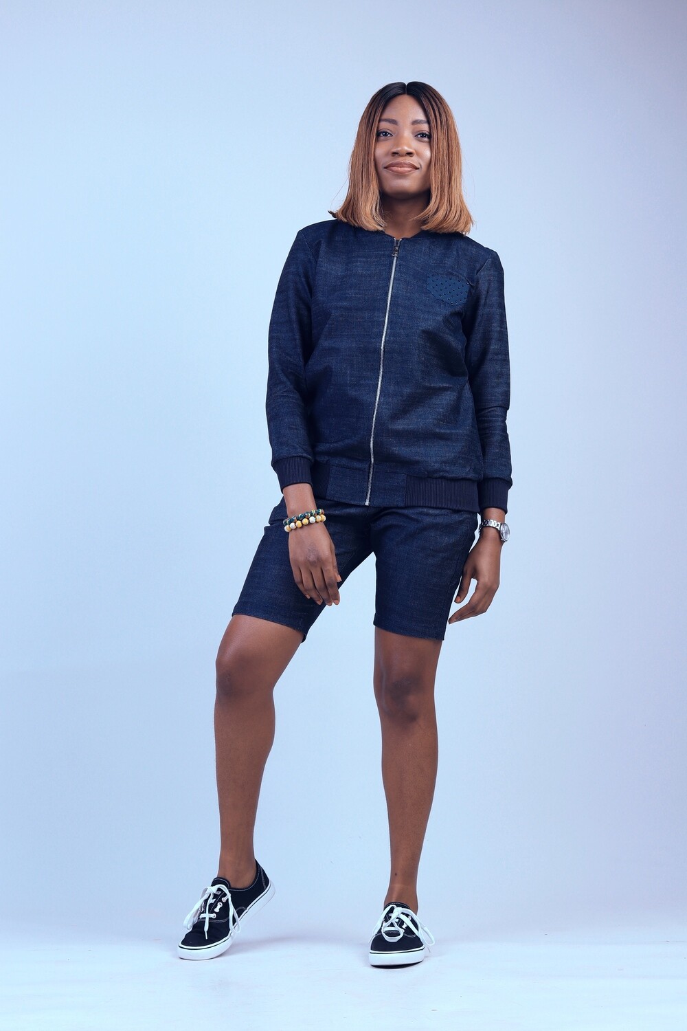 EVE of RAPHAEL
2Piece Denim Bomber Jacket n Short