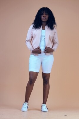EVE of RAPHAEL
Colour Block inspired 2Piece Bomber Jacket n Short
