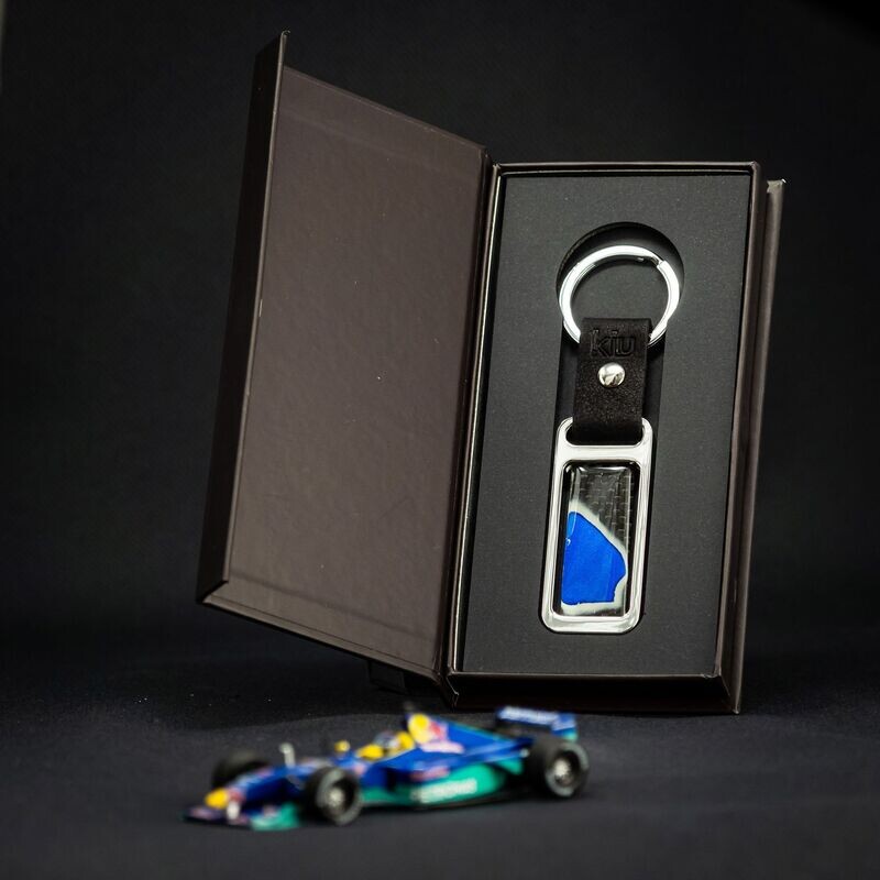 Pedro Diniz F1 Carbon/Chrome Keyring