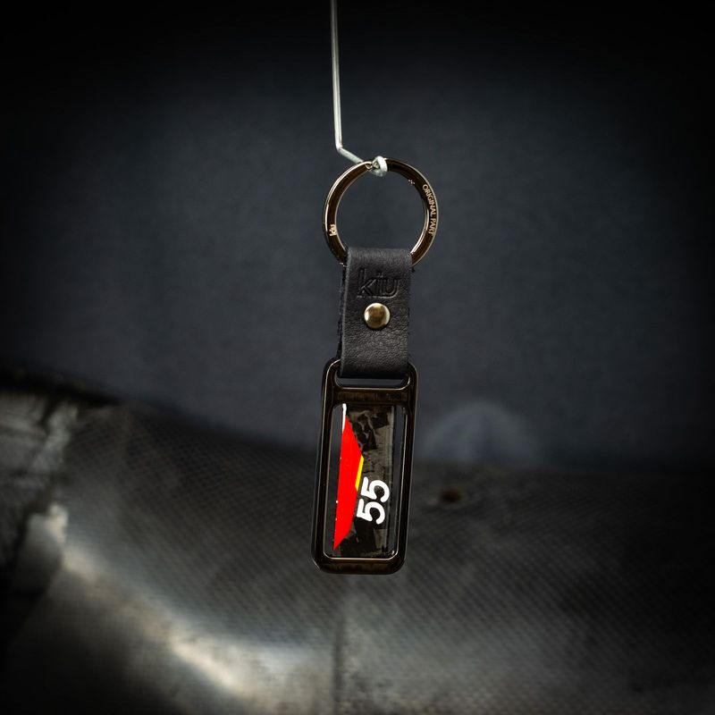 Porte-clés F1 Ferrari SF21 Carlos Sainz Jr. Carbone/Métal Noir