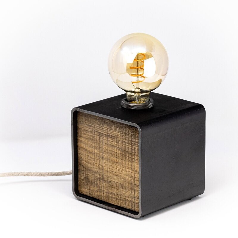 kiu Lampe CUBE 150 Acier/Bois