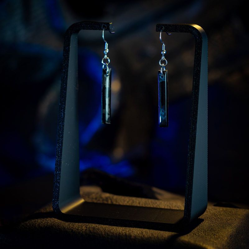 Boucles d'oreilles Carbone/Inox Hypercar Alpine Endurance Team