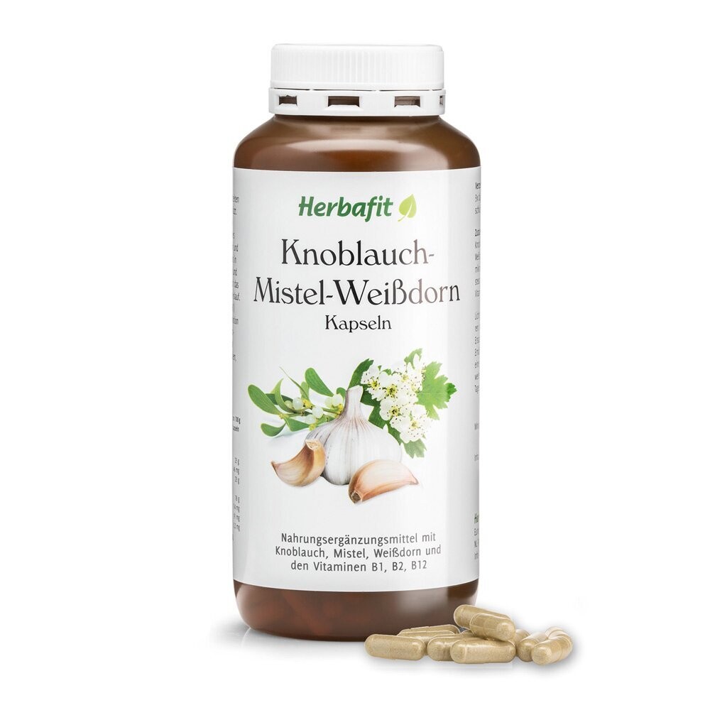 Knoblauch-Mistel-Weißdorn Kapseln
