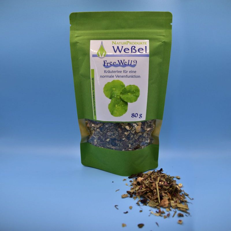 Free Well 9 - Kräutertee für eine normale Venenfunktion und Bindegewebe